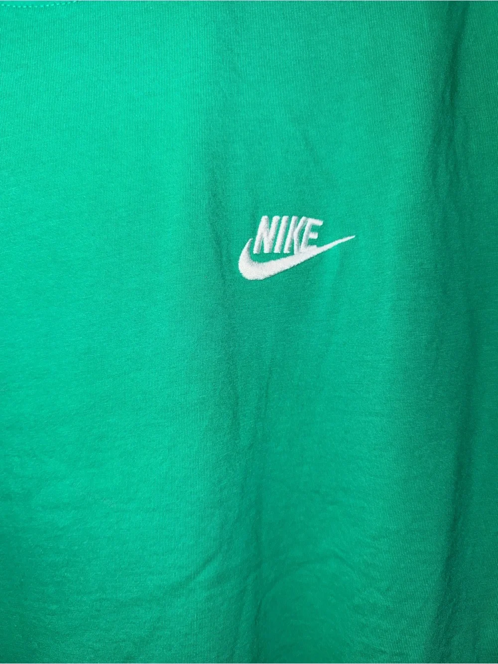 Nike Men's Green Logo Tee Size XL